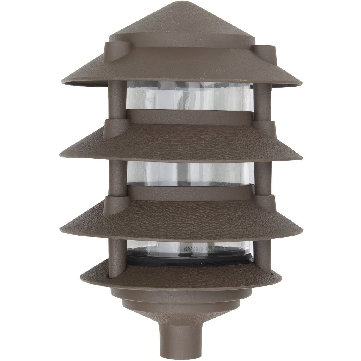 Dabmar Lighting D5100-L12-50K-310 Cast Alum Pagoda 4-Tier 3" Base 10" Top 120V G24 LED 12W 50K