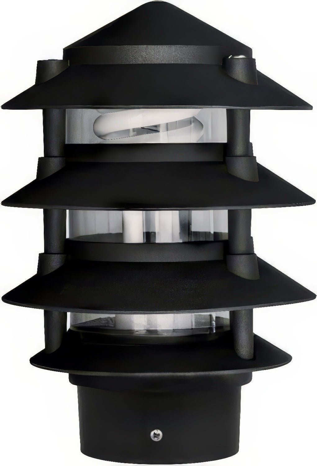 Dabmar Lighting D5100-L6-30K-3B-B black pagoda light