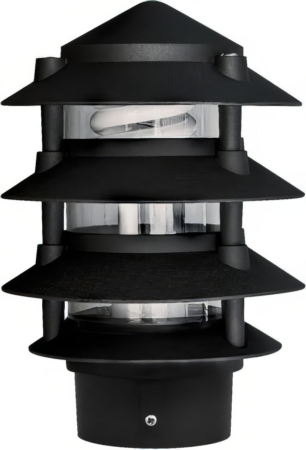 Dabmar Lighting D5100-L6-RGBW-3B-B black pagoda light