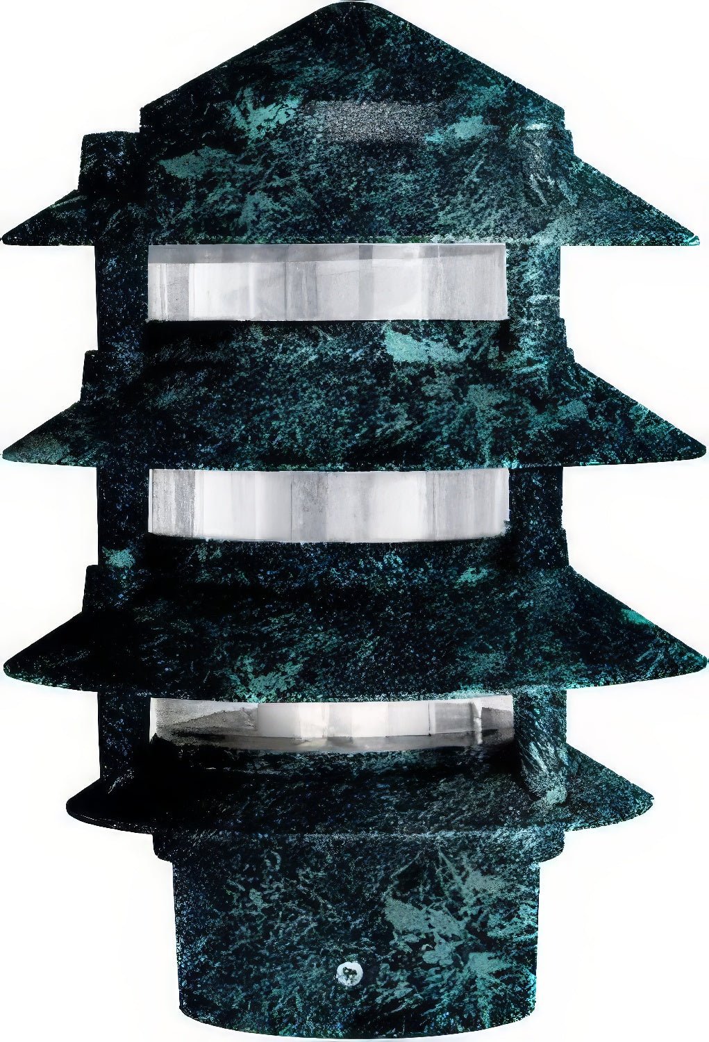 Dabmar Lighting D5100-L6-RGBW-3B-VG verde green pagoda light