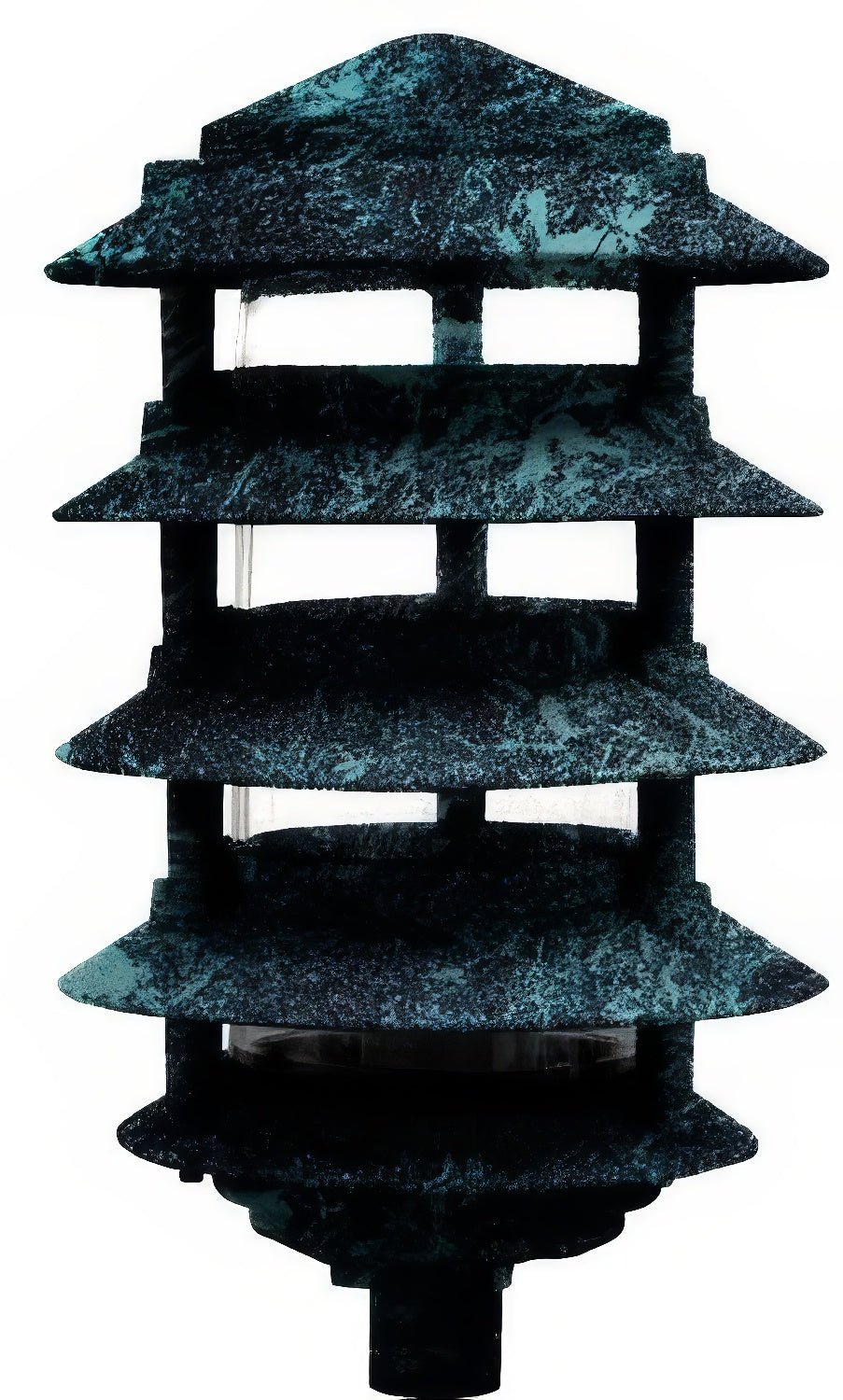 Dabmar Lighting D5500-10T-VG verde green pagoda light