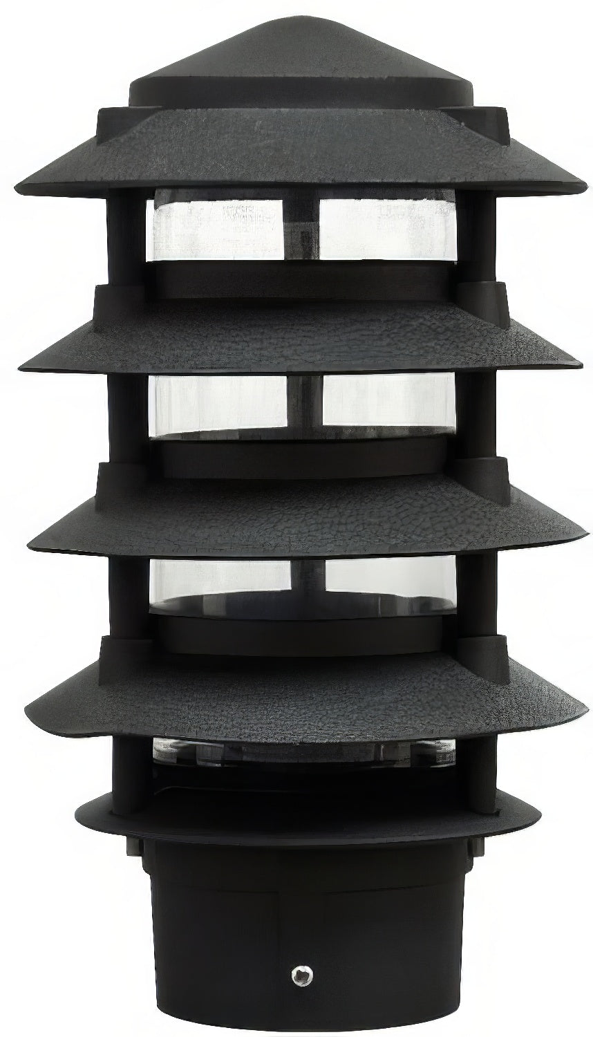 Dabmar Lighting D5500-L9-40K-3B-B black pagoda light