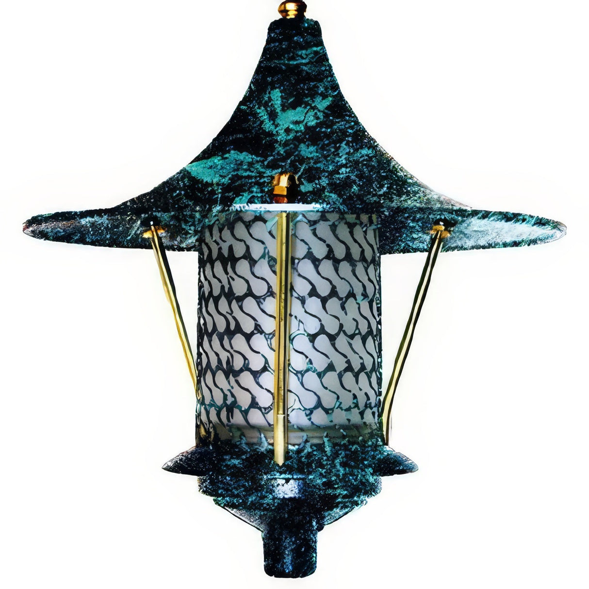 Dabmar Lighting D8000-VG verde green pagoda light