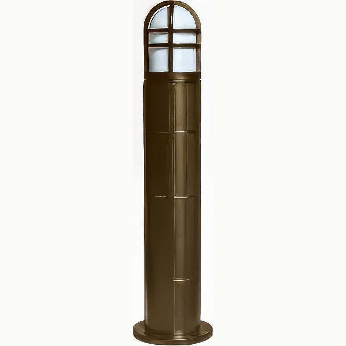 Dabmar Lighting D110-L12-30K-B Fiber G Bollard Open Cage 120V-277V G24 LED 12W 30K Black