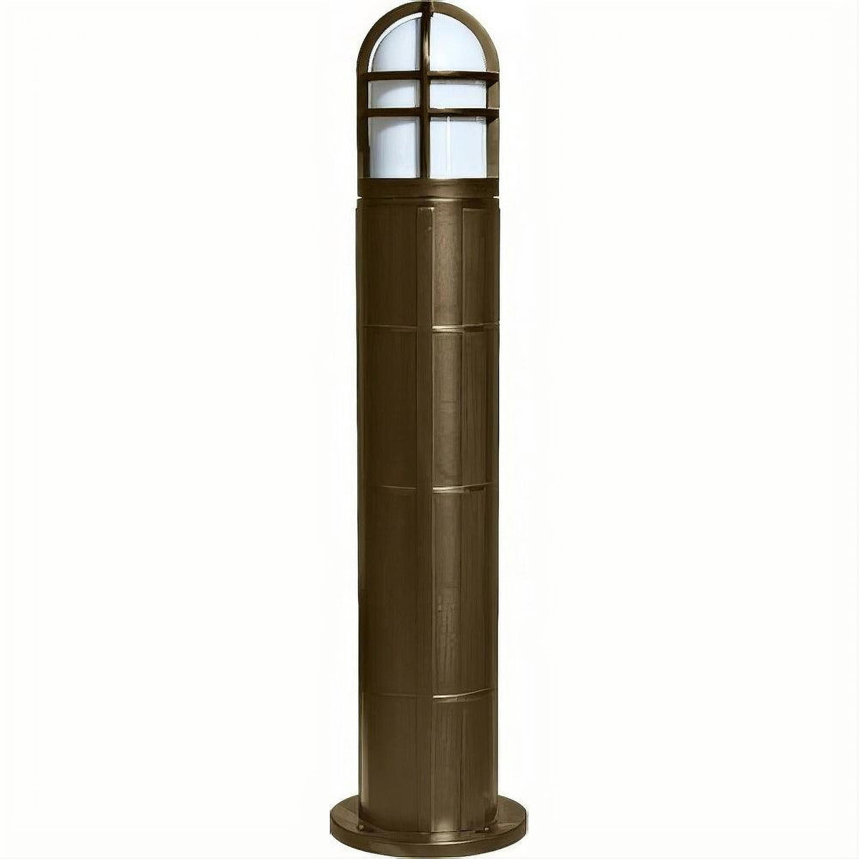 Dabmar Lighting D110-L20-50K-BZ Fiber G Bollard Open Cage 120V-277V G24 LED 20W 50K Bronze