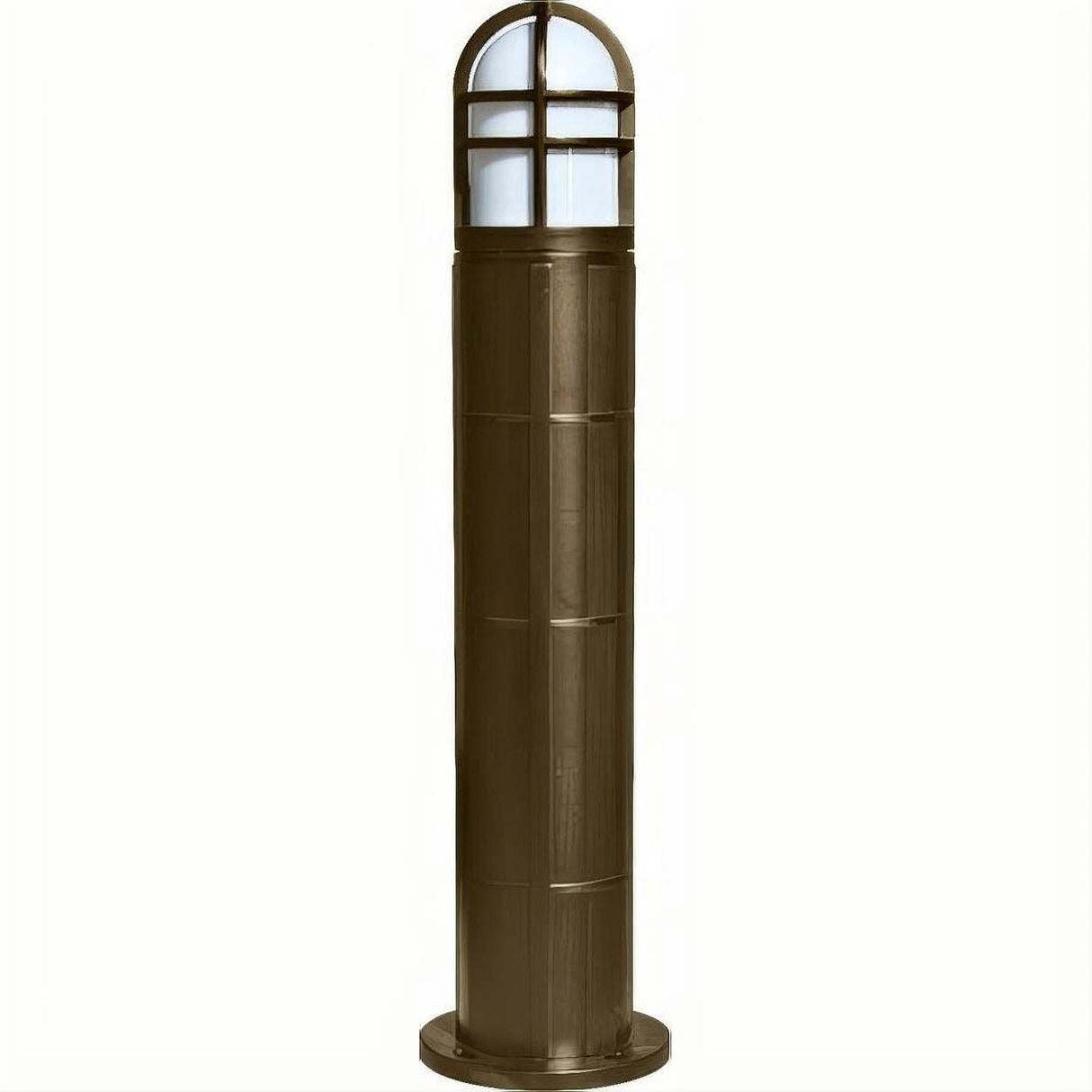 Dabmar Lighting D110-L6-RGBW-B Fiber G Bollard Open Cage 120V E26 LED 6W RGBW Black