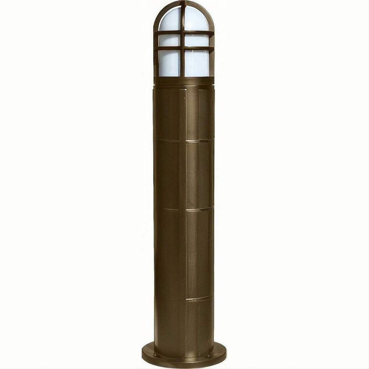 Dabmar Lighting D110-L9-27K-BZ Fiber G Bollard Open Cage 120V GU24 LED 9W 27K Bronze