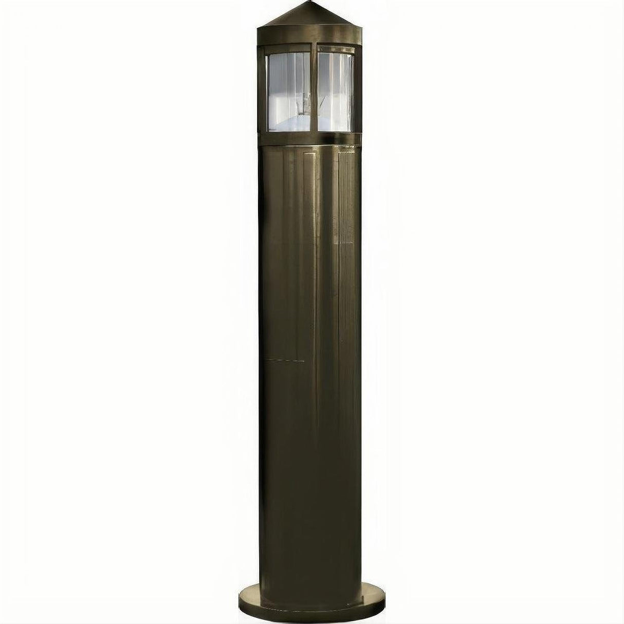 Dabmar Lighting D120-L12-40K-B Fiber G Bollard Half Frost 120V-277V G24 LED 12W 40K Black