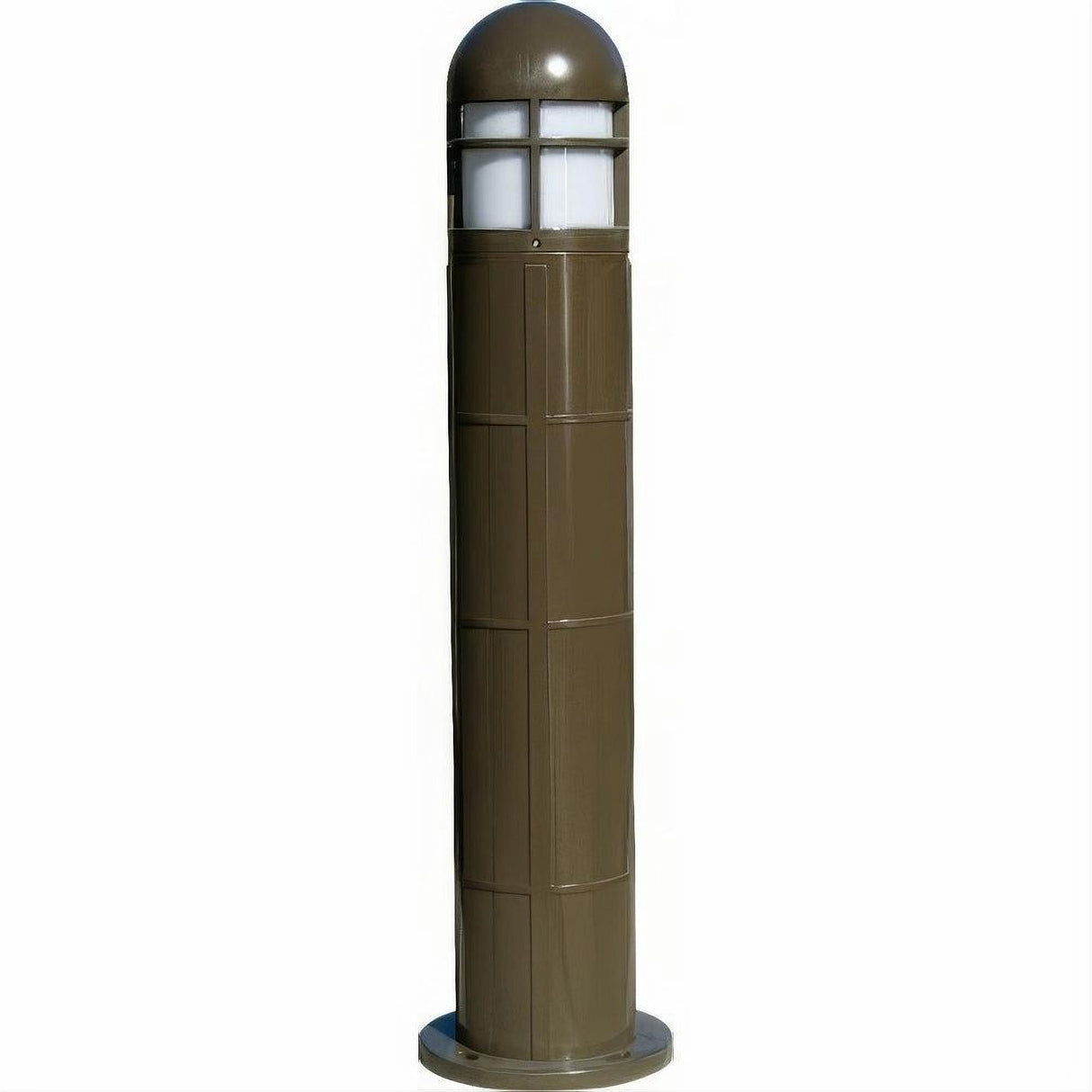 Dabmar Lighting D140-L12-30K-BZ Fiber G Bollard Open Cage 120V-277V G24 LED 12W 30K Bronze