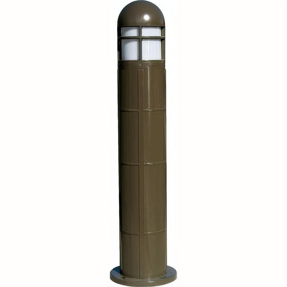 Dabmar Lighting D140-L6-RGBW-BZ Fiber G Bollard Open Cage 120V E26 LED 6W RGBW Bronze