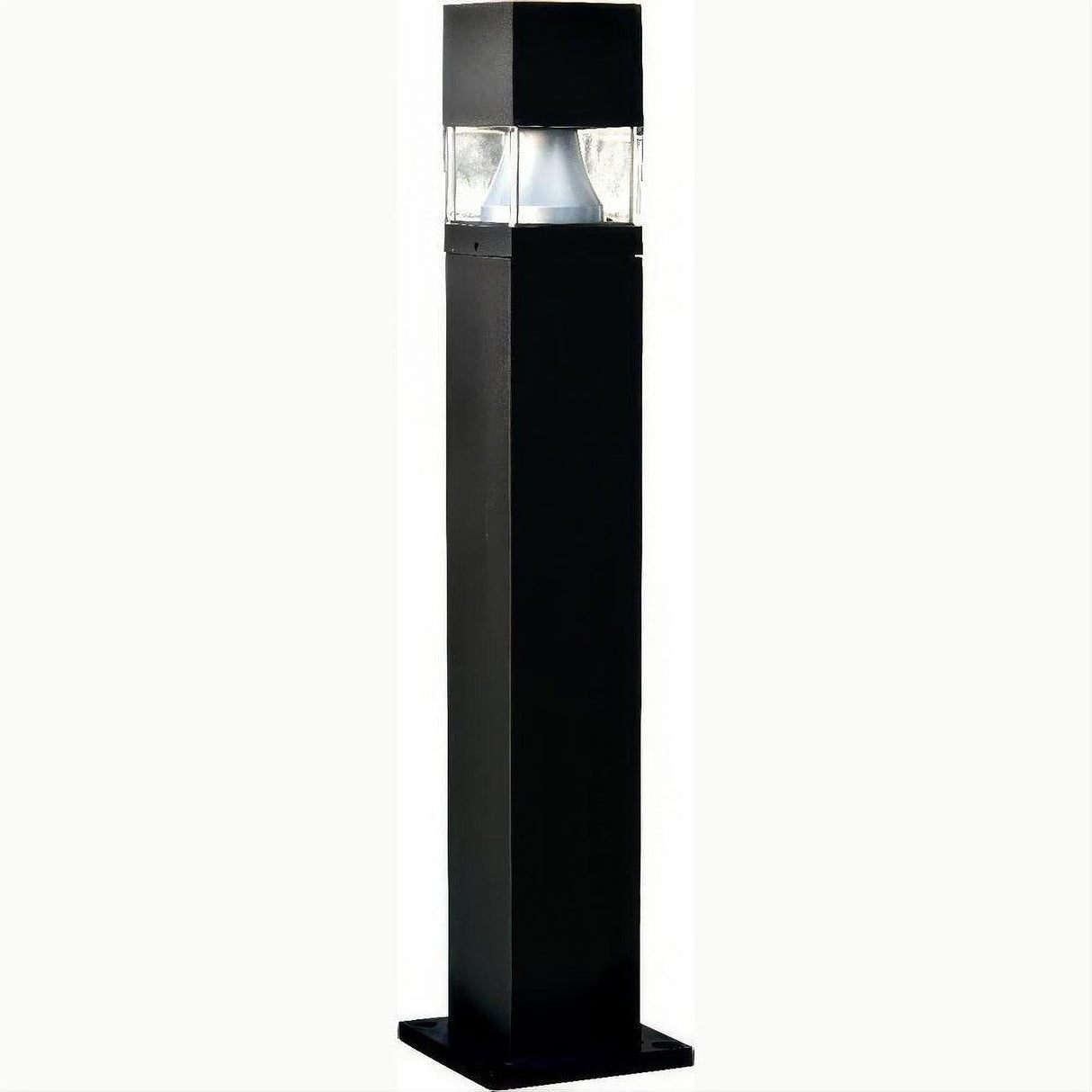 Dabmar Lighting D150-L12-40K-B Fiber G Bollard Squared 120V-277V G24 LED 12W 40K Black