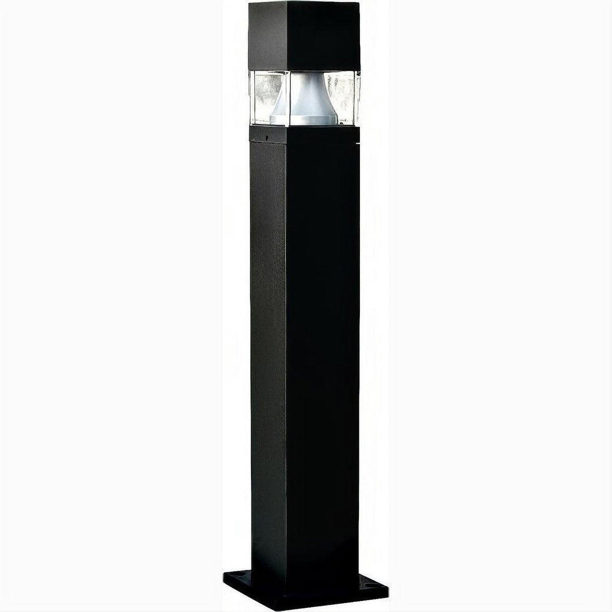 Dabmar Lighting D150-L9-40K-B Fiber G Bollard Squared 120V GU24 LED 9W 40K Black