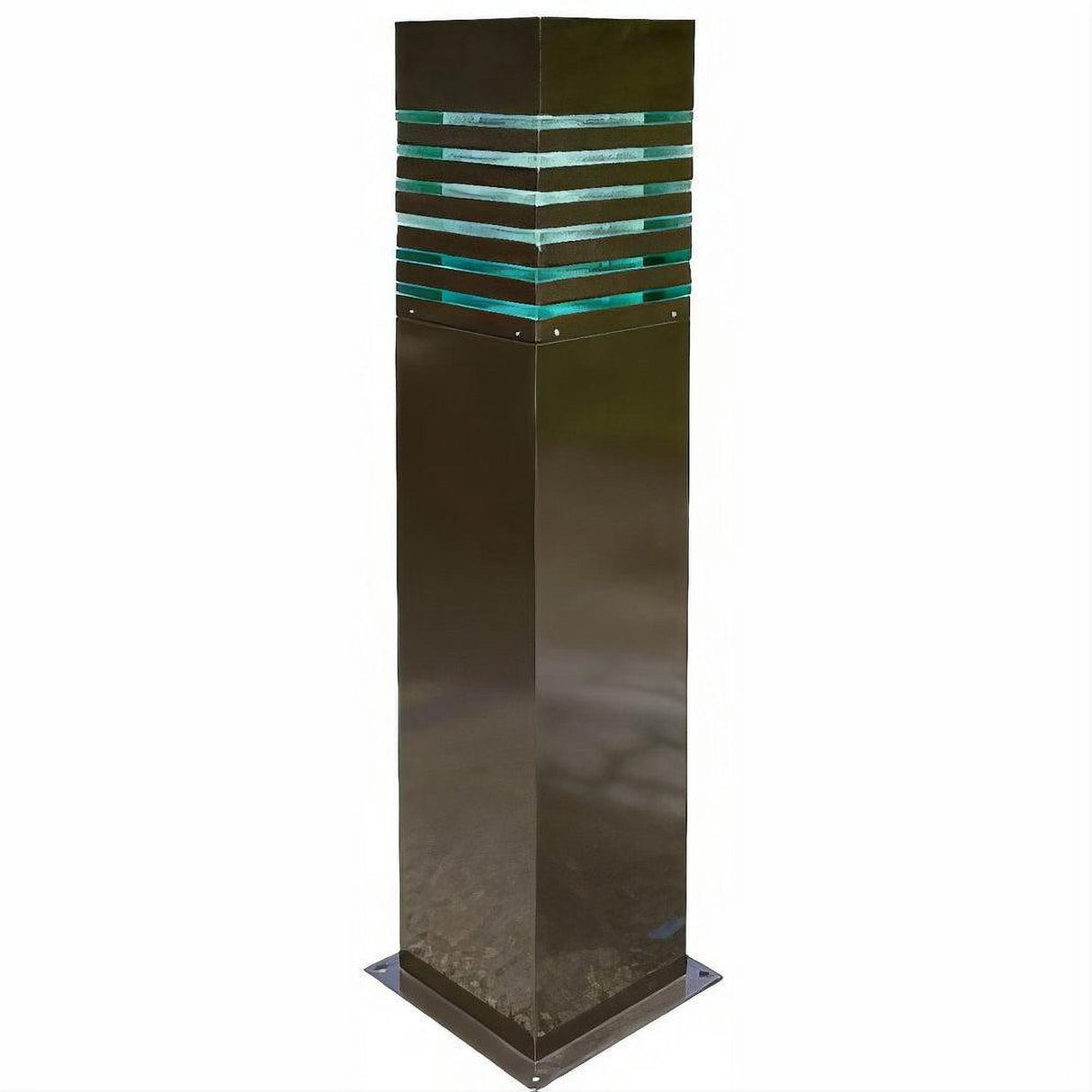 Dabmar Lighting D170-L12-30K-BZ Steel Bollard Squared 120V-277V G24 LED 12W 30K Bronze