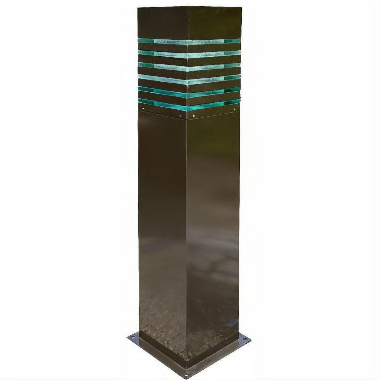 Dabmar Lighting D170-L6-30K-BZ Steel Bollard Squared 120V E26 LED 6W 30K Bronze