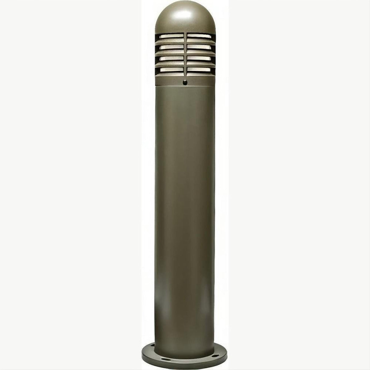Dabmar Lighting D180-L20-50K-BZ Fiber G Bollard Louvered 120V-277V G24 LED 20W 50K Bronze