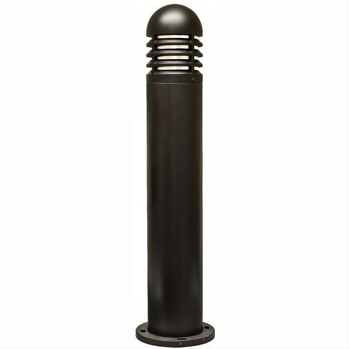 Dabmar Lighting D180-L9-27K-B Fiber G Bollard Louvered 120V GU24 LED 9W 27K Black