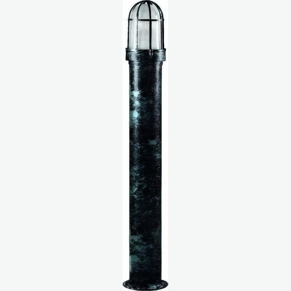 Dabmar Lighting D3100-L12-40K-VG Steel Bollard Open Cage 120V-277V G24 LED 12W 40K Verde Green