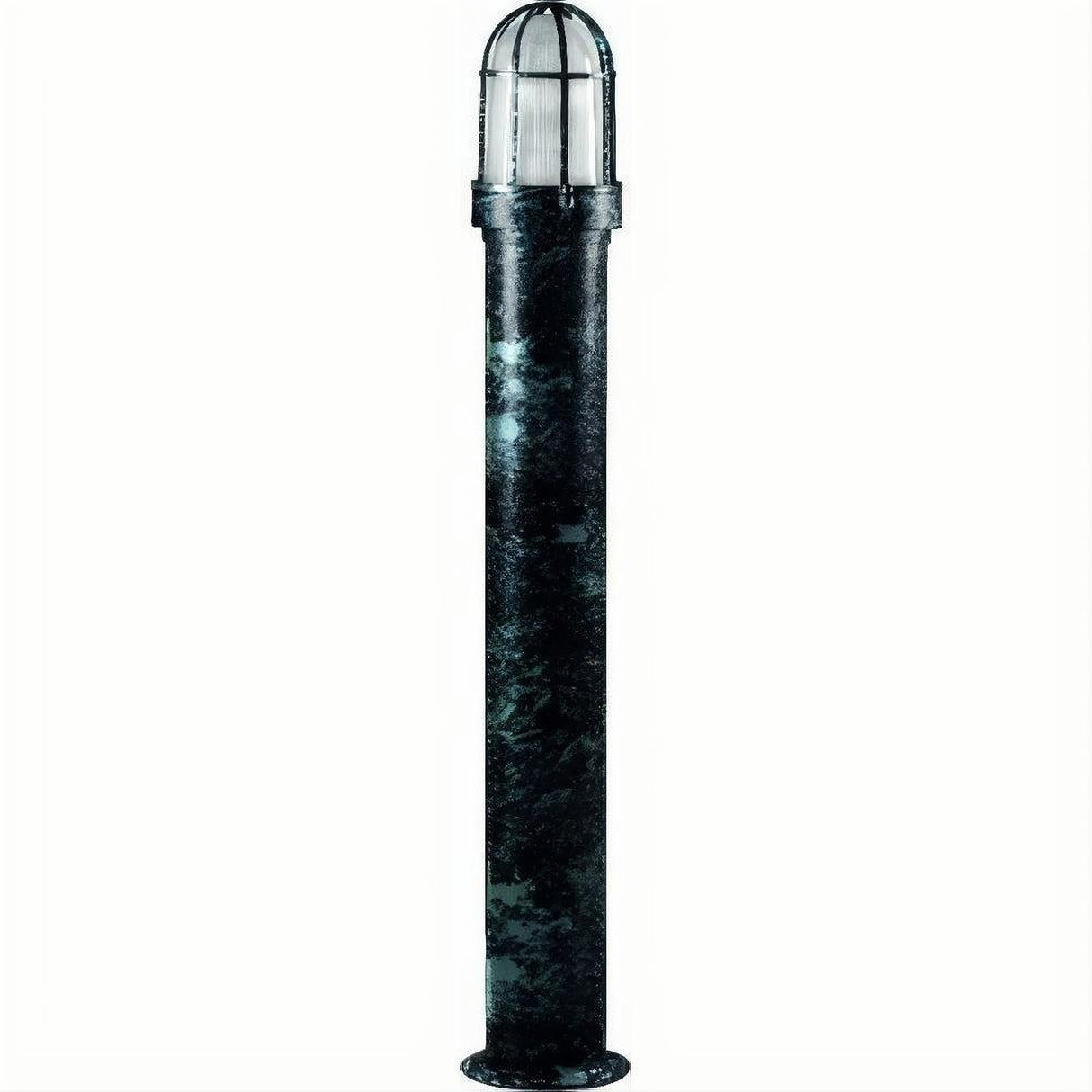 Dabmar Lighting D3100-L6-60K-VG Steel Bollard Open Cage 120V E26 LED 6W 60K Verde Green
