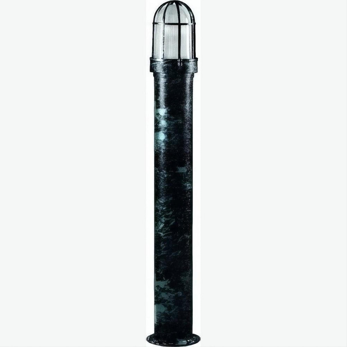 Dabmar Lighting D3100-L9-27K-VG Steel Bollard Open Cage 120V GU24 LED 9W 27K Verde Green