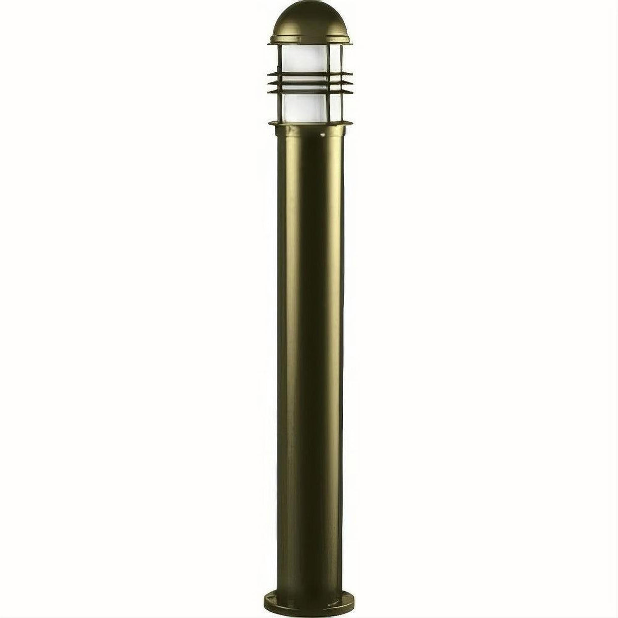 Dabmar Lighting D3200-L12-50K-BZ Cast Alum Bollard Open Cage 120V-277V G24 LED 12W 50K Bronze