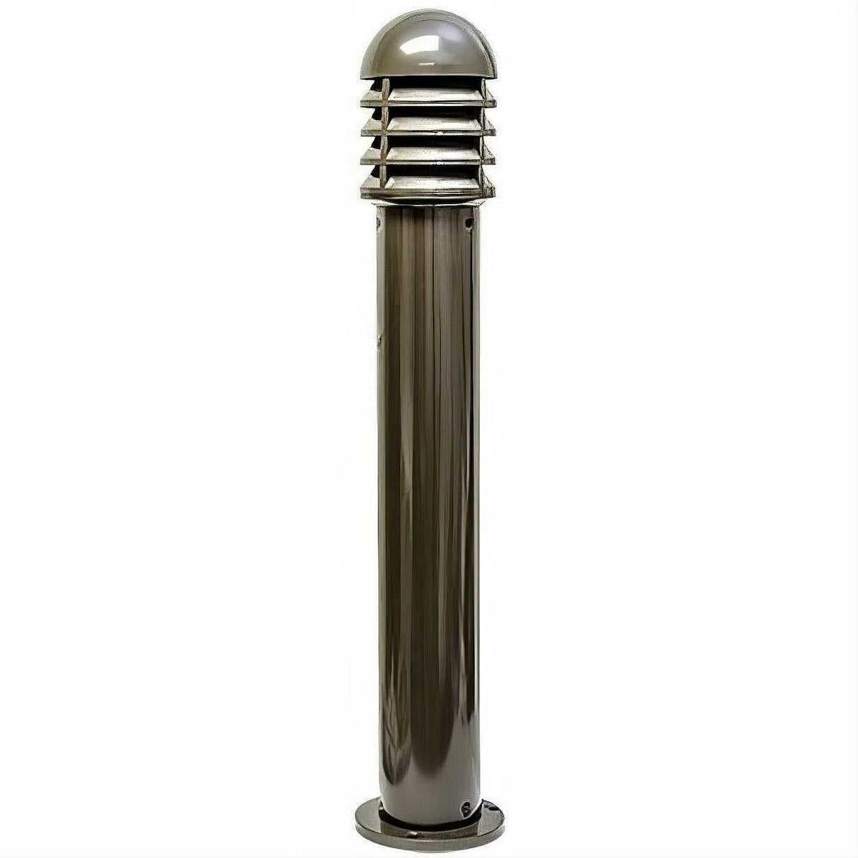 Dabmar Lighting D3400-L12-40K-BZ-CLR-CLR Cast Alum Bollard Shuttered 120V-277V G24 LED 12W 40K Clear Bronze