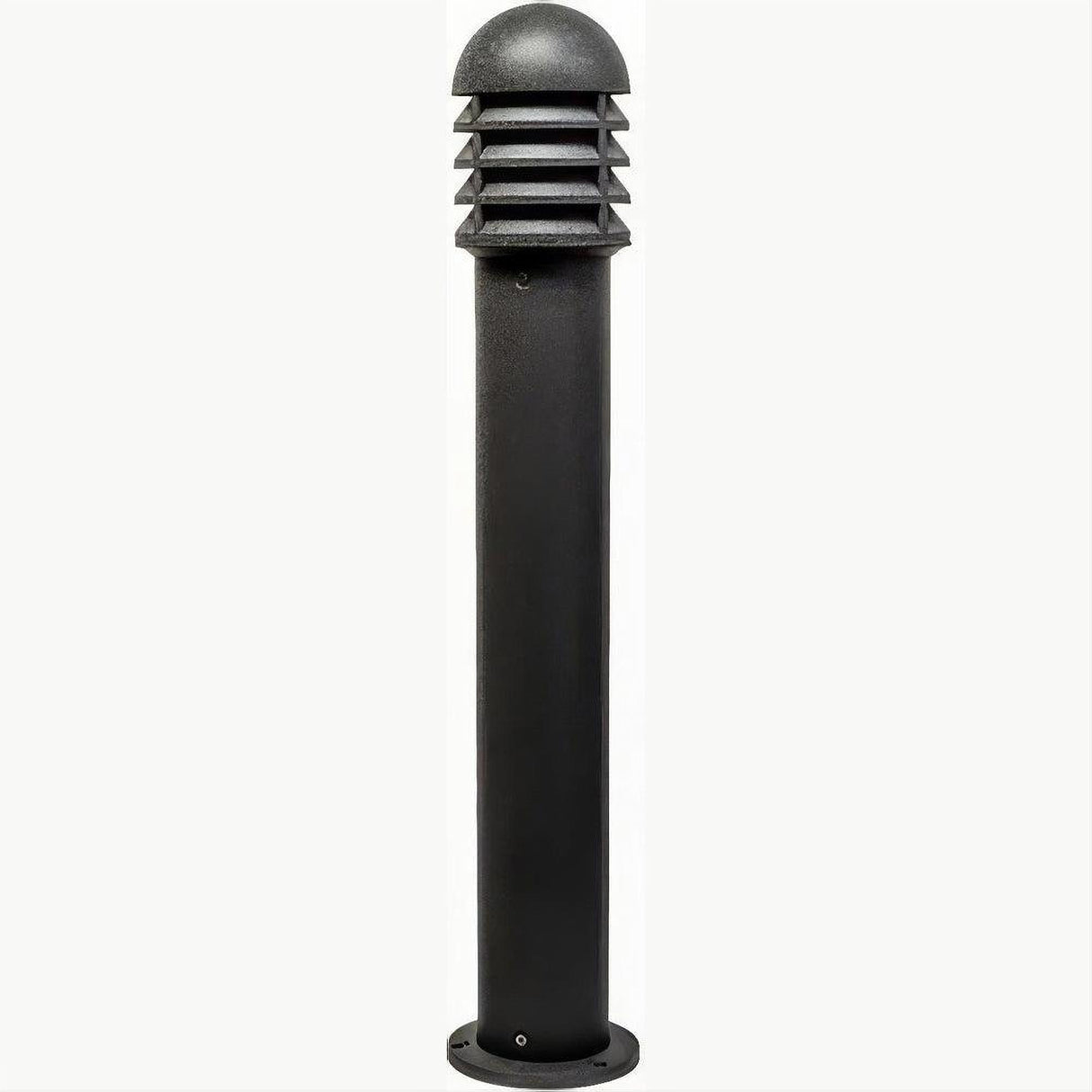 Dabmar Lighting D3400-L9-27K-B-CLR-CLR Cast Alum Bollard Shuttered 120V GU24 LED 9W 27K Clear Black