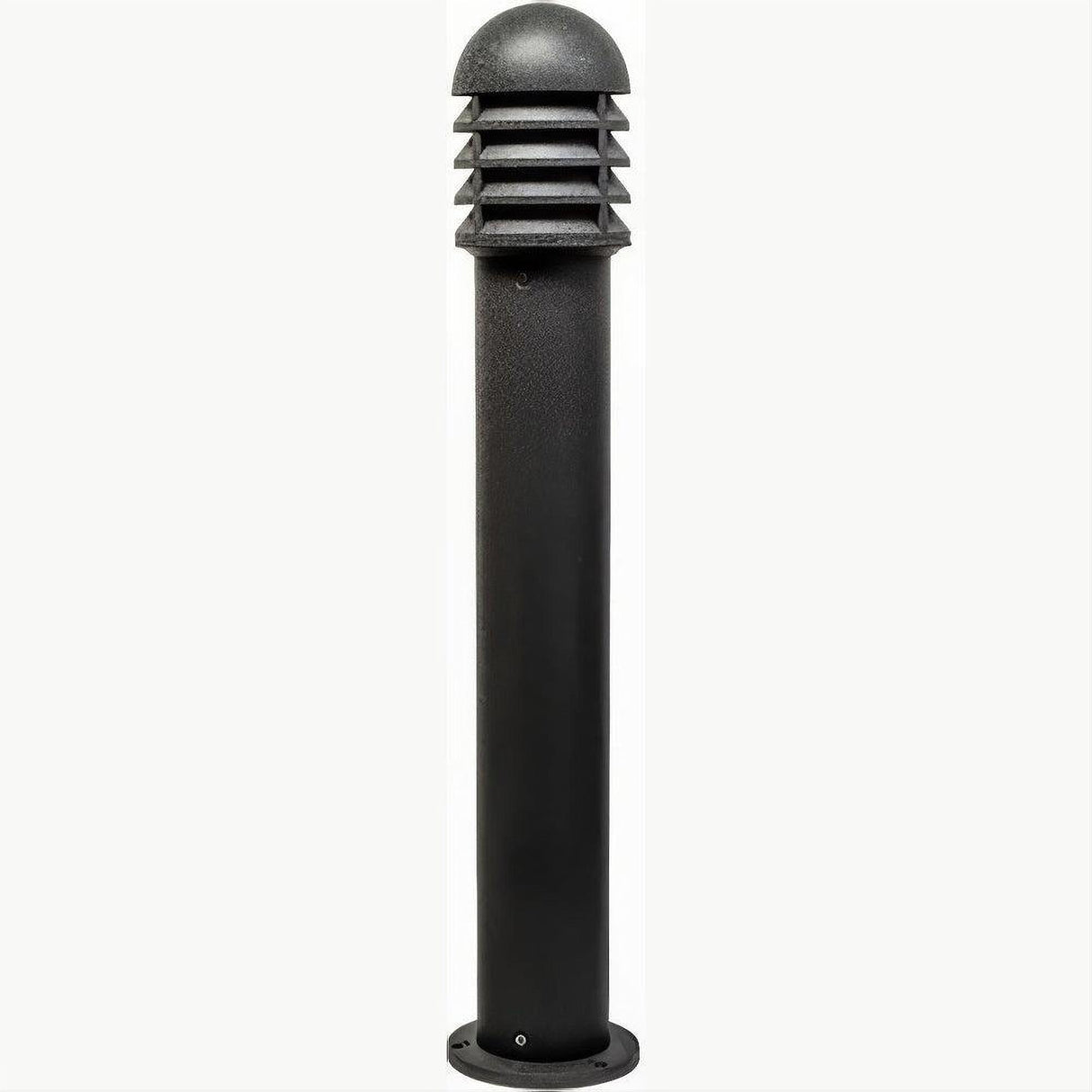 Dabmar Lighting D3400-L9-40K-B-CLR-CLR Cast Alum Bollard Shuttered 120V GU24 LED 9W 40K Clear Black