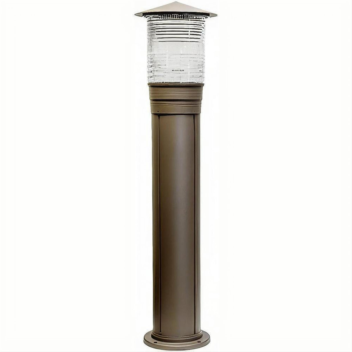 Dabmar Lighting D350-L9-27K-BZ Cast Alum Bollard Prism 120V GU24 LED 9W 27K Bronze