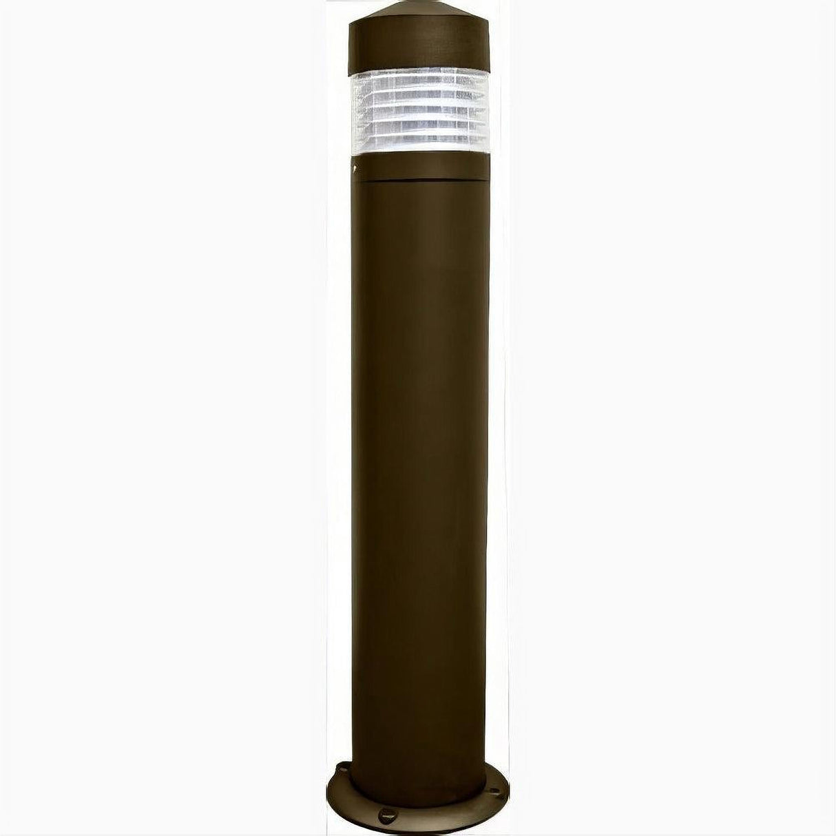 Dabmar Lighting D470-L20-30K-B Cast Alum Bollard Clear 120V-277V G24 LED 20W 30K Black