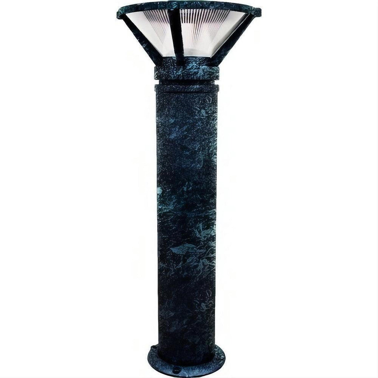 Dabmar Lighting D480-L12-30K-VG Cast Alum Bollard Ribbed 120V-277V G24 LED 12W 30K Verde Green