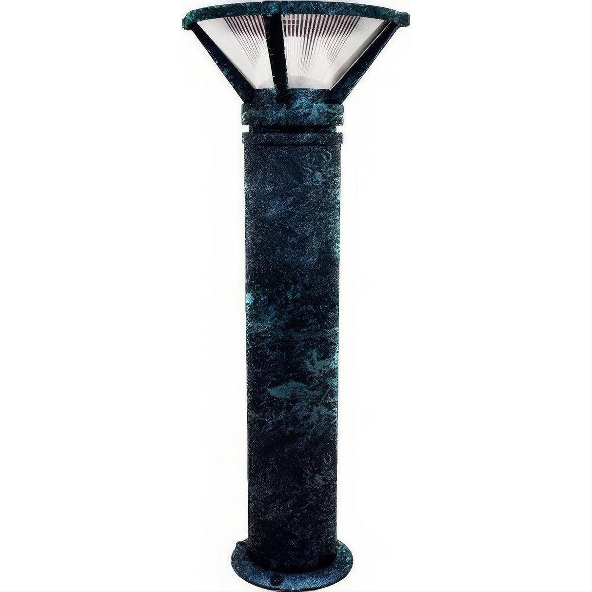 Dabmar Lighting D480-L6-60K-VG Cast Alum Bollard Ribbed 120V E26 LED 6W 60K Verde Green