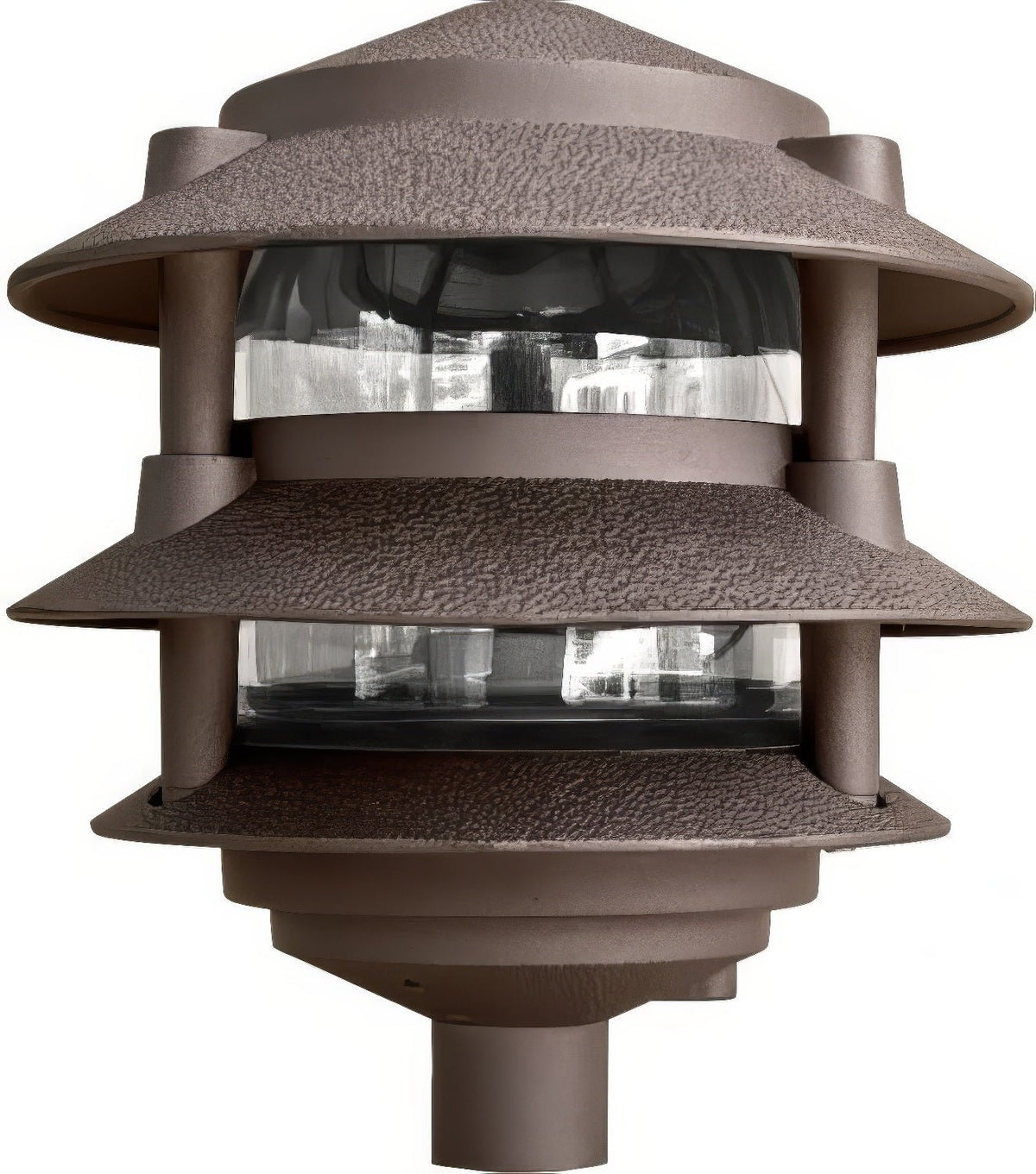 Dabmar Lighting D5000-L6-60K-BZ Cast Alum Pagoda 3-Tier 1/2" Base 6" Top 120V E26 LED 6W 60K Bronze