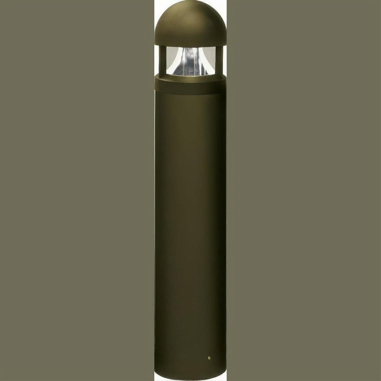 Dabmar Lighting D800-L20-30K-B Cast Alum Bollard Clear 120V-277V G24 LED 20W 30K Black