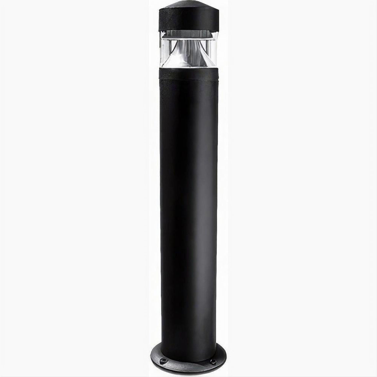 Dabmar Lighting D850-L12-30K-B Cast Alum Bollard Clear 120V-277V G24 LED 12W 30K Black