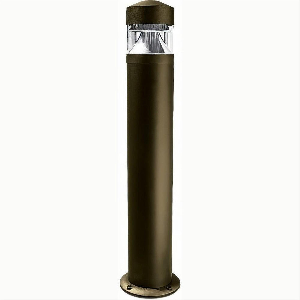 Dabmar Lighting D850-L12-50K-BZ Cast Alum Bollard Clear 120V-277V G24 LED 12W 50K Bronze