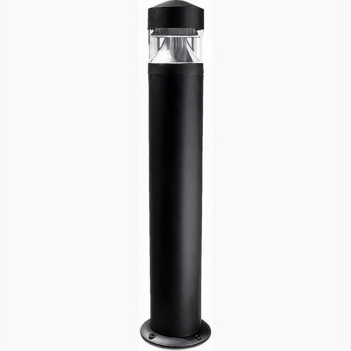 Dabmar Lighting D850-L20-30K-B Cast Alum Bollard Clear 120V-277V G24 LED 20W 30K Black