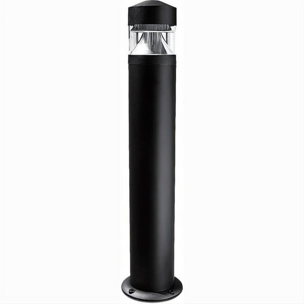 Dabmar Lighting D850-L6-30K-B Cast Alum Bollard Clear 120V E26 LED 6W 30K Black