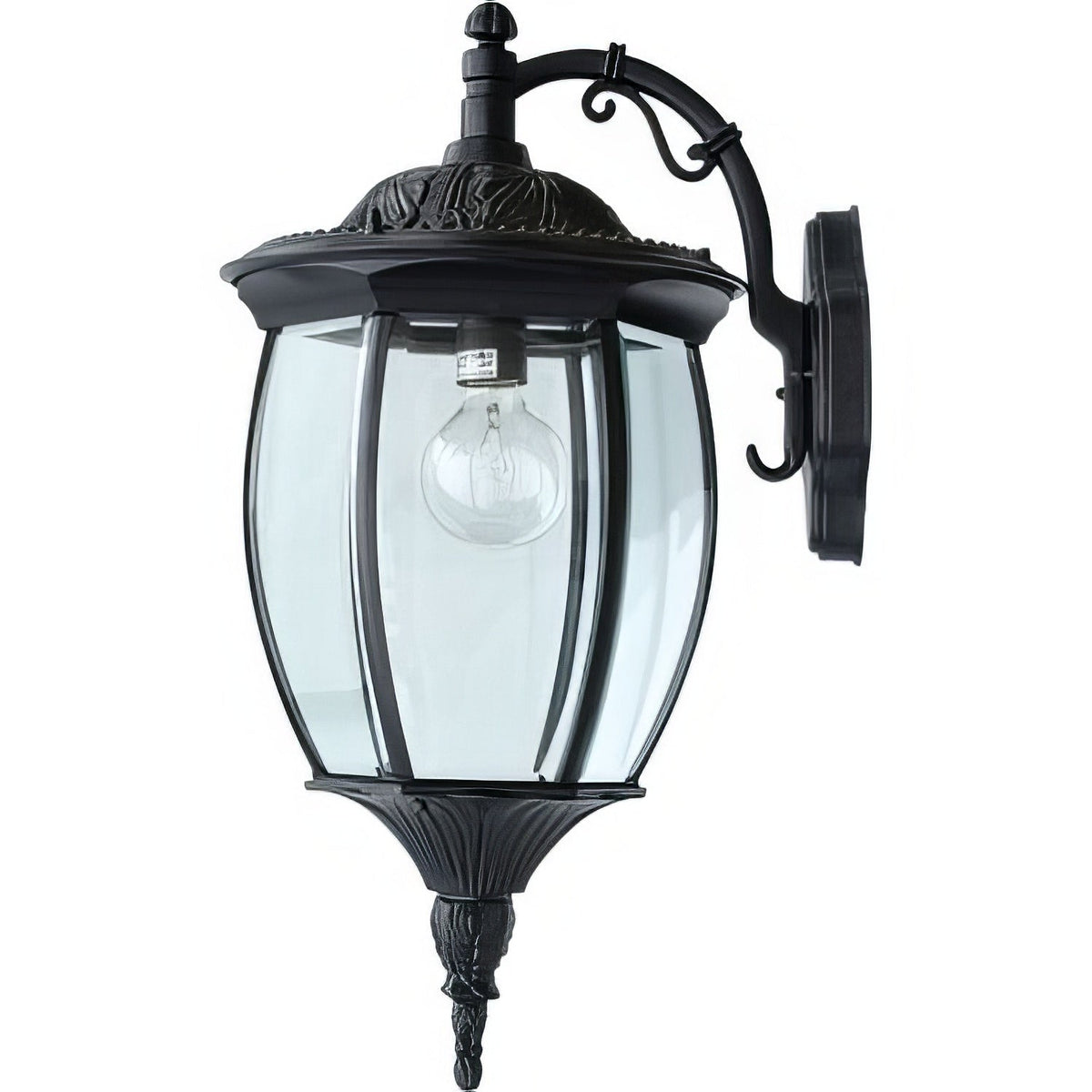 Dabmar Lighting GM106-L18-65K-B Cast Alum Post Wall Fixture 120V E26 LED 18W 65K Black