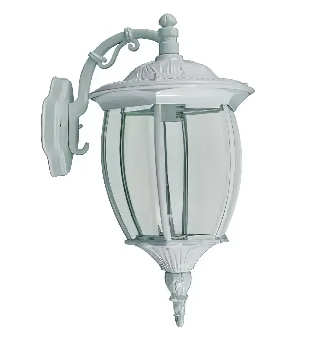 Dabmar Lighting GM106-L18-65K-W Cast Alum Post Wall Fixture 120V E26 LED 18W 65K White