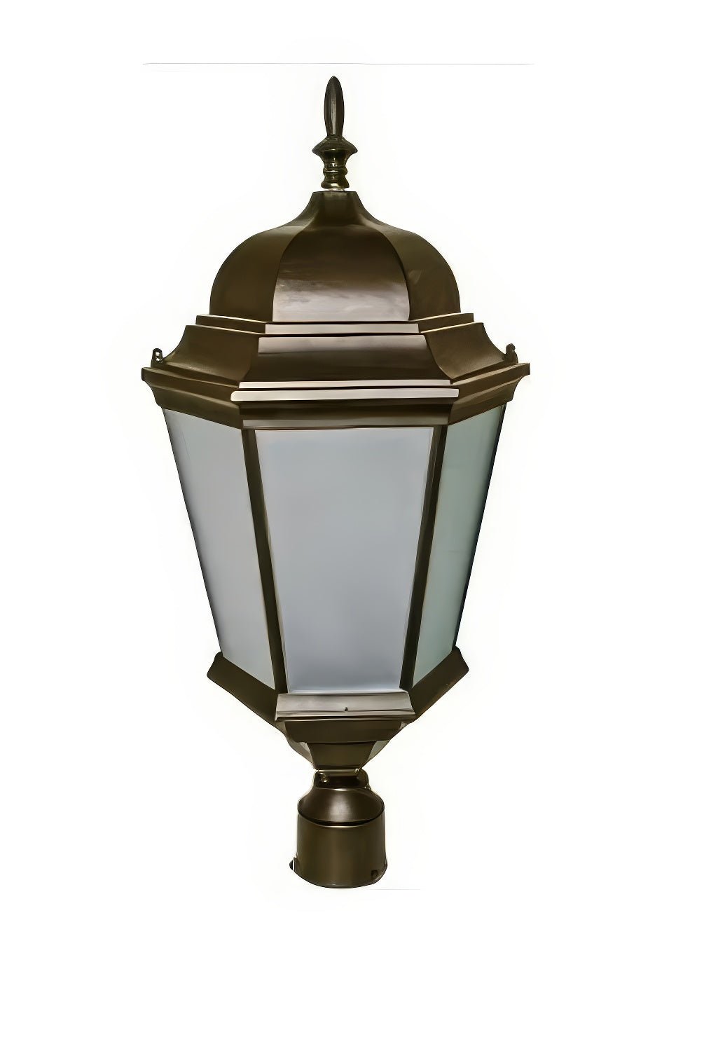 Dabmar Lighting GM235-L30-30K-W Cast Alum Post Top Fixture 85V-265V E26 LED 30W 30K White