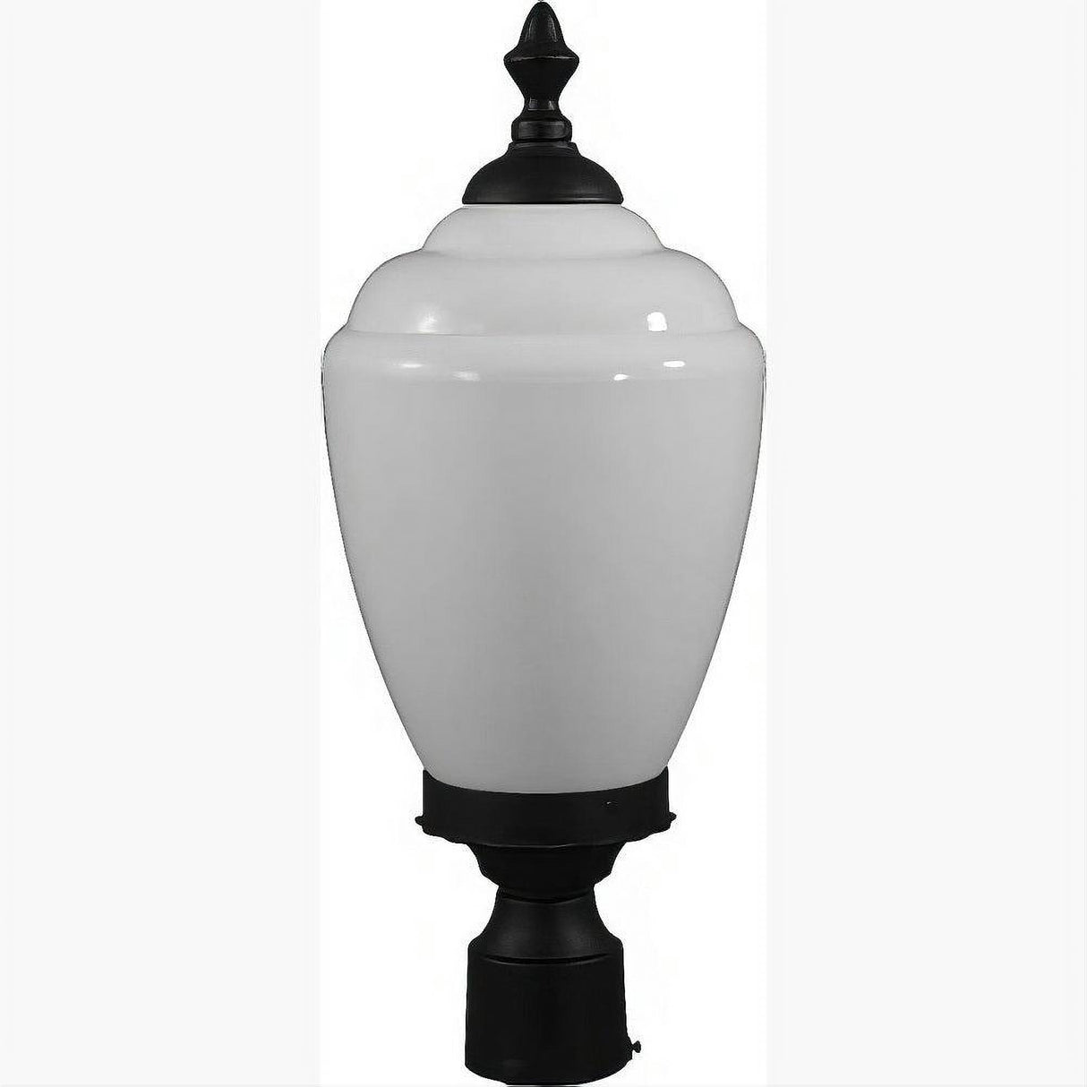 Dabmar Lighting GM285-L18-30K-B Cast Alum Post Top Fixture 120V E26 LED 18W 30K Black