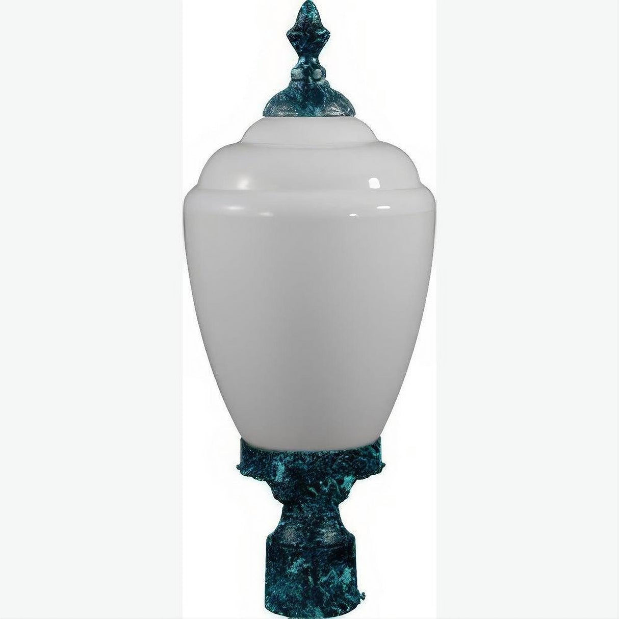 Dabmar Lighting GM285-L18-30K-VG Cast Alum Post Top Fixture 120V E26 LED 18W 30K Verde Green