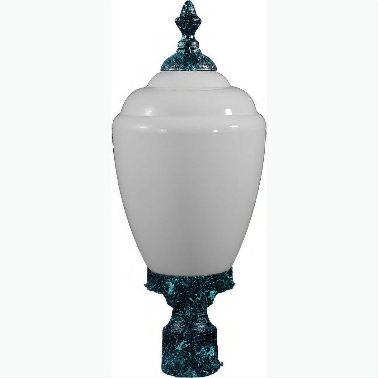 Dabmar Lighting GM285-L18-65K-VG Cast Alum Post Top Fixture 120V E26 LED 18W 65K Verde Green