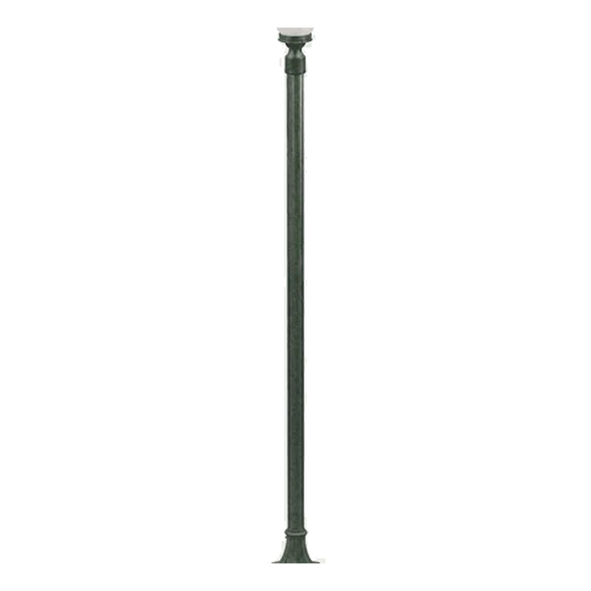 Dabmar Lighting GM2851-L18-65K-W Cast Alum 1 Post Top Fixture Pole + Base 120V E26 LED 18W 65K White