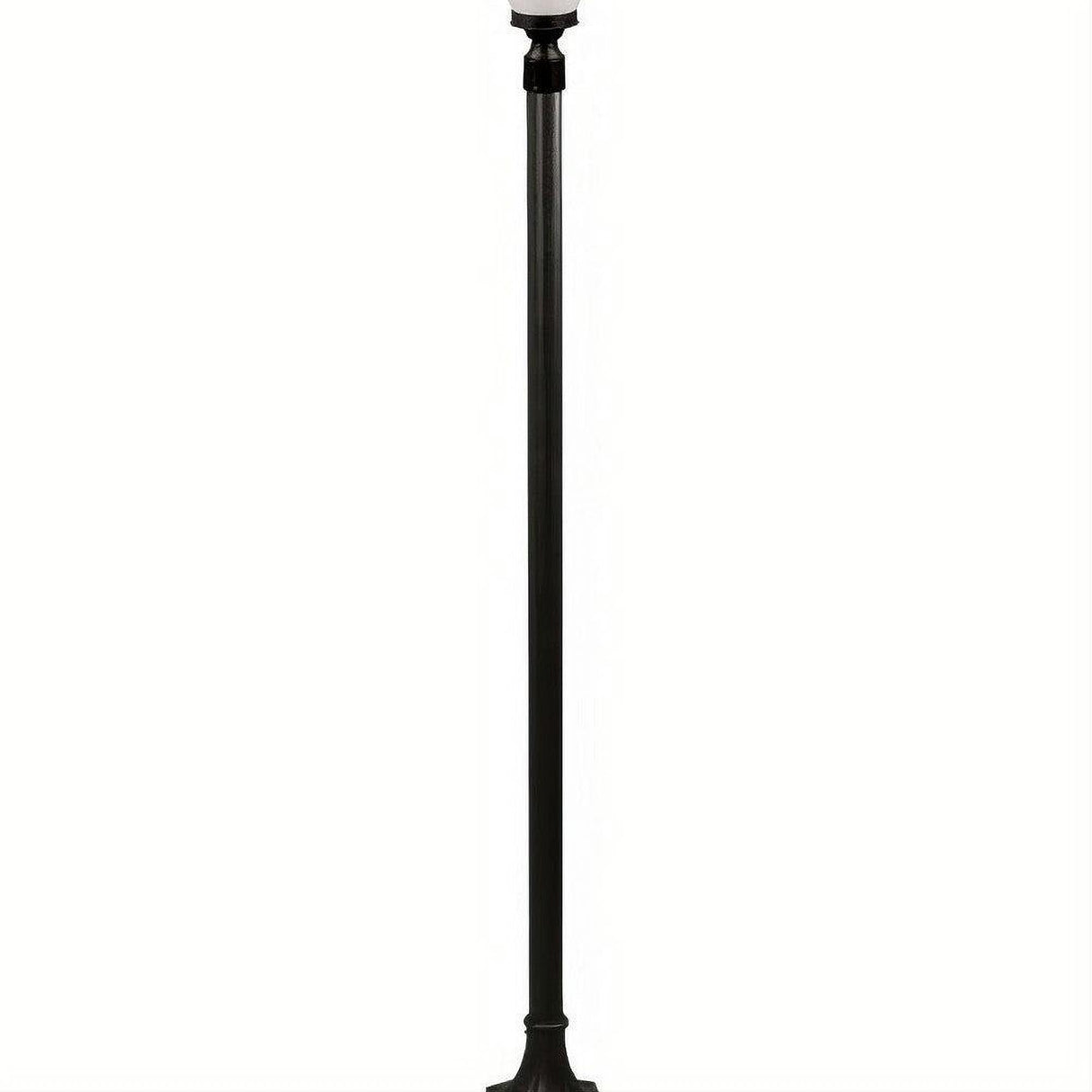 Dabmar Lighting GM2851-L6-RGBW-B Cast Alum 1 Post Top Fixture Pole + Base 86V-265V E26 LED 6W RGBW Black