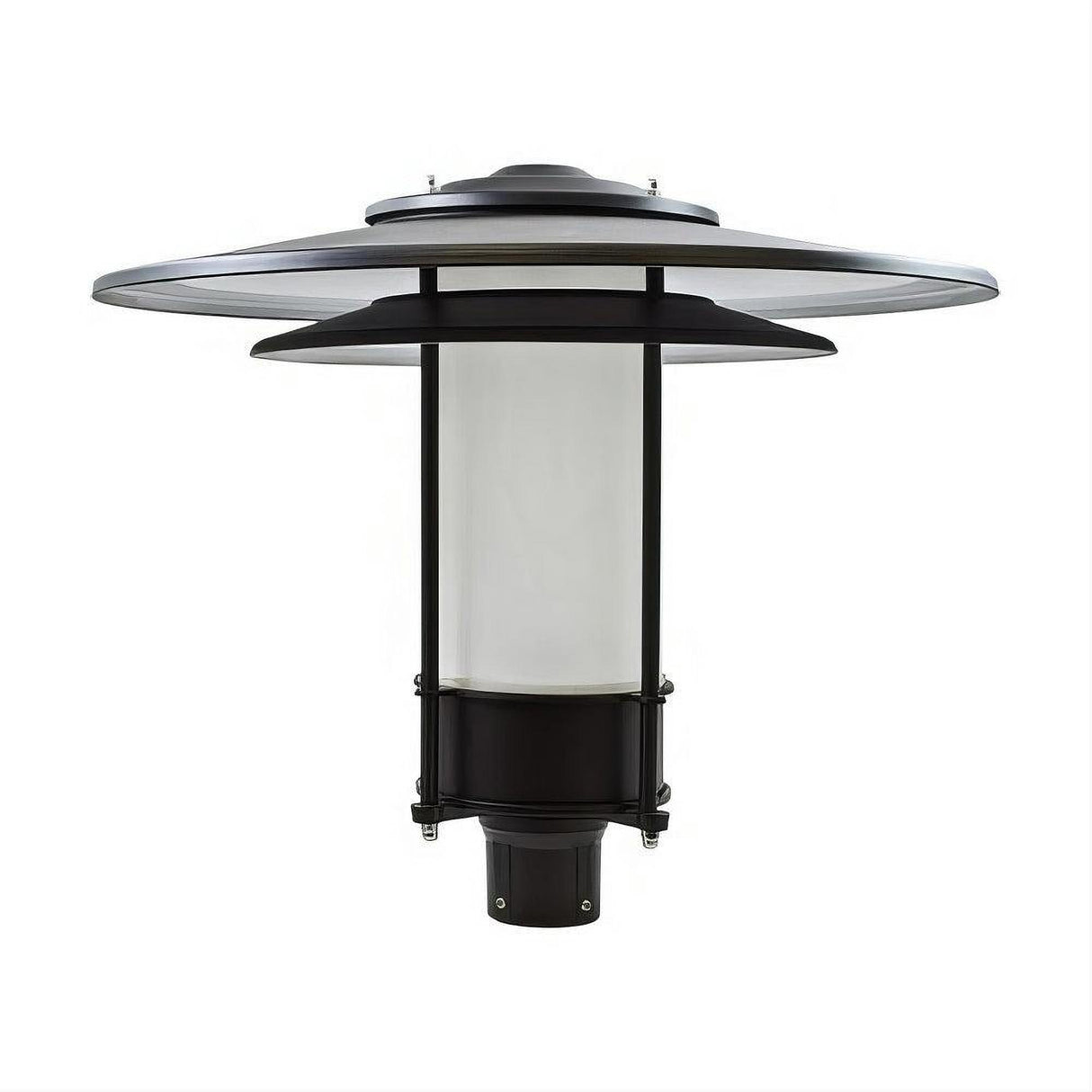Dabmar Lighting GM510-L30-65K-B-FR-FR Cast Alum Post Top Fixture 85V-265V E26 LED 30W 65K Frost Black