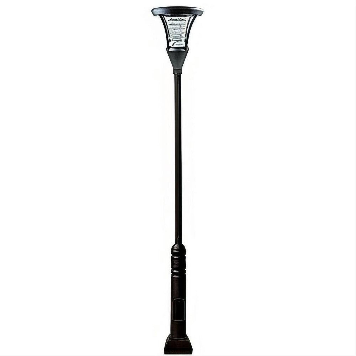 Dabmar Lighting GM6401-L30-30K-B Cast Alum 1 Post Top Fixture Pole + Base 85V-265V E26 LED 30W 30K Black