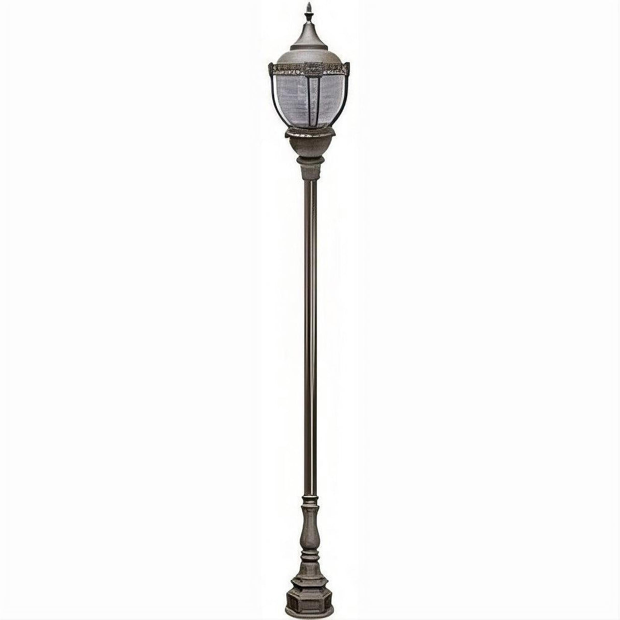 Dabmar Lighting GM8951-L80-30K-BZ Cast Alum 2 Post Top Fixture Pole + Base 120V-277V E39 2X LED 80W 40K Bronze