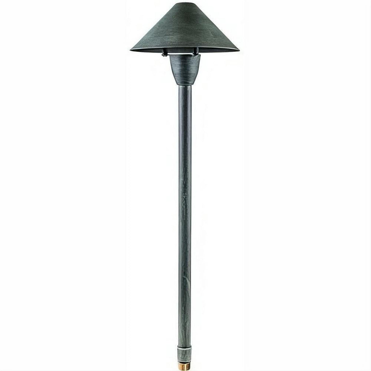 Dabmar Lighting LV41-L3-AMB-AG Brass Cone Path Light 12V G4 LED 3W RGBW Acid Green