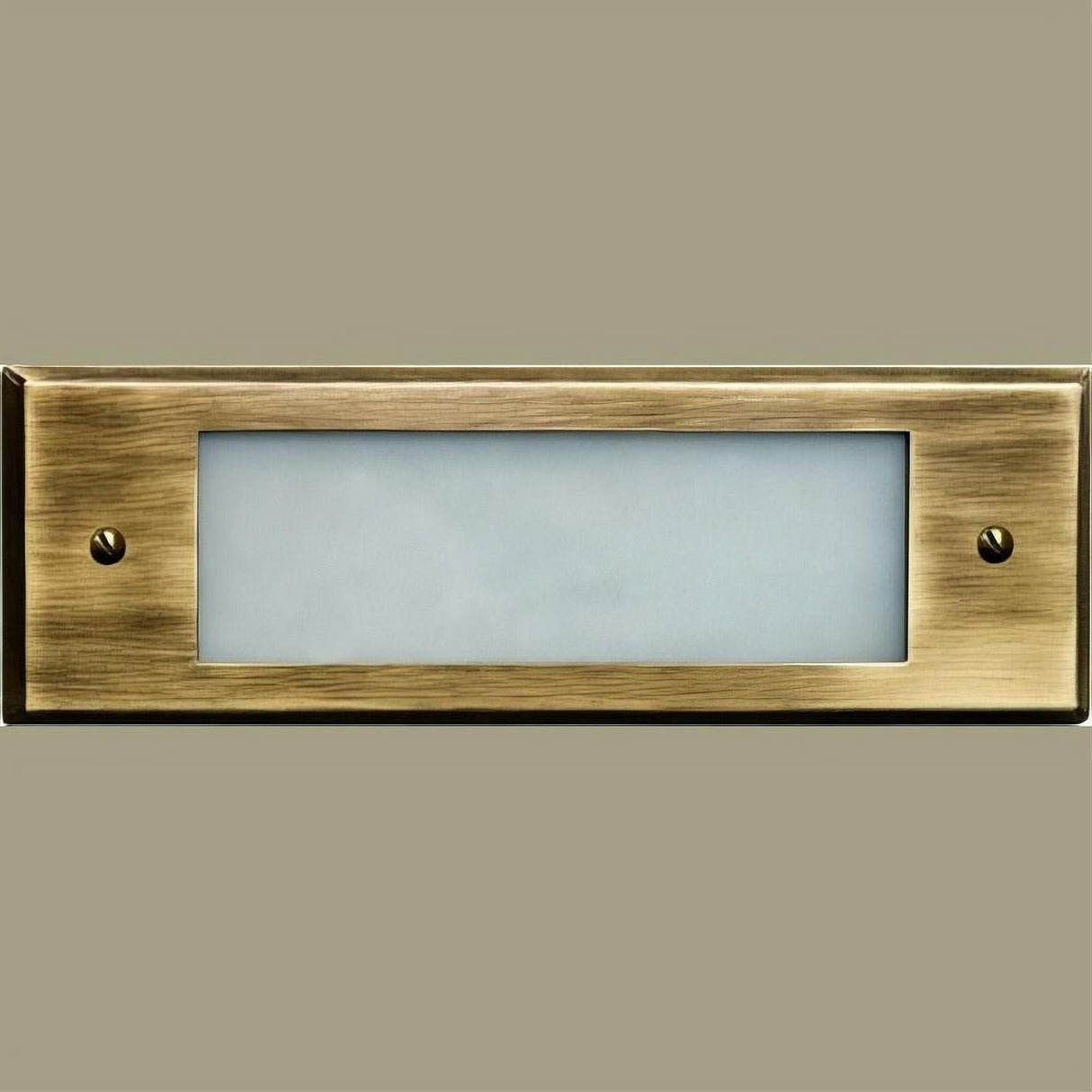 Dabmar Lighting LV614-L6-30K-ABS Brass Open Face Step Light 12V Bayonet LED 2X 3W 30K Antique Brass